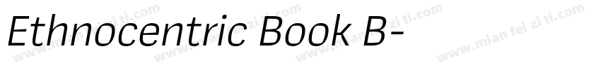 Ethnocentric Book B字体转换